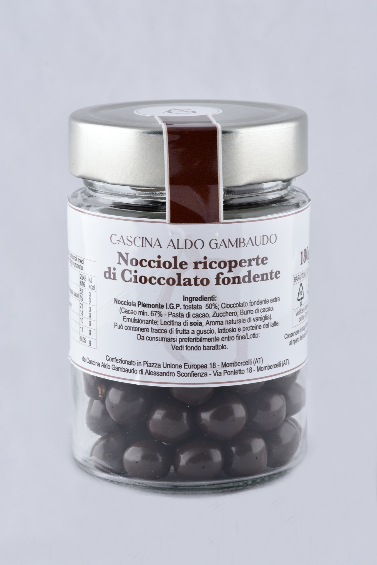Nocciole Ricoperte Di Cioccolato Fondente - Cascina Gambaudo